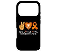 Peace Love Cure Mars Support de Sensibilisation à la sclérose en plaques Coque pour iPhone 17 Pro