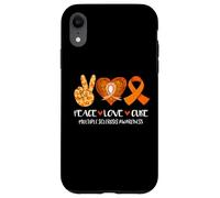Peace Love Cure Mars Support de Sensibilisation à la sclérose en plaques Coque pour iPhone XR