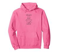 Peace Love Dove Heart Harmony Inspiration Sweat à Capuche, Unisexe pour Adultes, Rose Vif, L