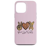 Peace Love Easter Bunny for Women with Sunflower and Rabbit Coque pour iPhone 13 Pro Max