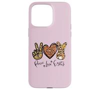 Peace Love Easter Bunny for Women with Sunflower and Rabbit Coque pour iPhone 15 Pro Max
