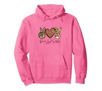 Peace Love Easter Bunny for Women with Sunflower and Rabbit Sweat à Capuche