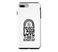 Peace Love et Detroit Rap Bohemian Rainbow Coque pour iPhone 7 Plus/8 Plus