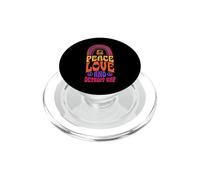 Peace Love et Detroit Rap Bohemian Rainbow PopSockets PopGrip pour MagSafe