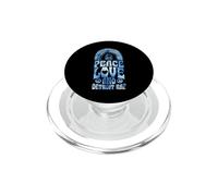 Peace Love et Detroit Rap Bohemian Rainbow PopSockets PopGrip pour MagSafe