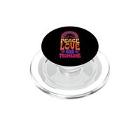 Peace Love et Trombone Bohemian Rainbow PopSockets PopGrip pour MagSafe
