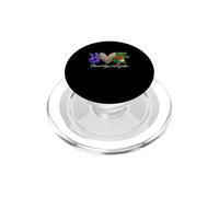 Peace Love Gator Imprimé léopard Cœur Alligator Reptile PopSockets PopGrip pour MagSafe