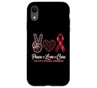 Peace Love Guérir la Sensibilisation au myélome Multiple pour Hommes, Femmes, Enfants Coque pour iPhone XR