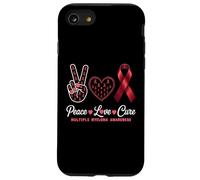 Peace Love Guérir la Sensibilisation au myélome Multiple pour Hommes, Femmes, Enfants Coque pour iPhone SE (2020) / 7/8