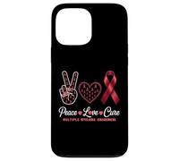 Peace Love Guérir la Sensibilisation au myélome Multiple pour Hommes, Femmes, Enfants Coque pour iPhone 13 Pro Max