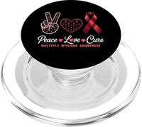 Peace Love Guérir la Sensibilisation au myélome Multiple pour Hommes, Femmes, Enfants PopSockets PopGrip pour MagSafe