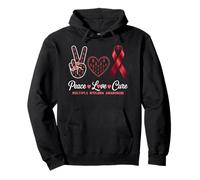 Peace Love Guérir la Sensibilisation au myélome Multiple pour Hommes, Femmes, Enfants Sweat à Capuche
