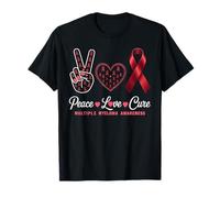 Peace Love Guérir la Sensibilisation au myélome Multiple pour Hommes, Femmes, Enfants T-Shirt