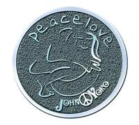 Peace & Love John/Yoko Pin Badge [Import]