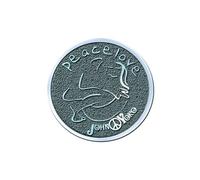 Peace & Love John/Yoko Pin Badge [Import]