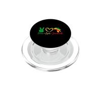 Peace Love Juneteenth Afro-American Black Pride Heritage PopSockets PopGrip pour MagSafe