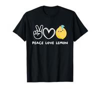 Peace, Love Lemon Retro Lemon Lover Fruit Lemon T-Shirt
