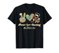 Peace Love LPN Life Stéthoscope d'allaitement T-Shirt