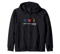 Peace, Love, Mamajuana Peace République Dominicaine Sweat à Capuche