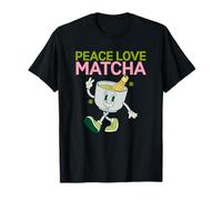 Peace Love Matcha Kawaii Anime Matcha Lover Retro T-Shirt
