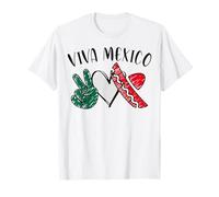 Peace & Love México Viva México Mexicans Hecho en México T-Shirt