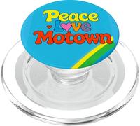 Peace Love Motown - Groovy 60s 70s Vintage Inspired PopSockets PopGrip pour MagSafe
