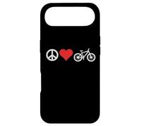 Peace Love Mountain Bikes Funny Retro MTB Biking Coque pour iPhone Air