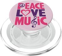 Peace Love Music PopSockets PopGrip pour MagSafe