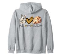Peace Love - Pain au levain Fait Maison Sweat à Capuche