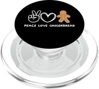 Peace, Love, Pain d'épice rétro, Amateur de Pain d'épice PopSockets PopGrip pour MagSafe