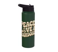 Peace Love Pâtissier au levain Stainless Steel Insulated Water Bottle