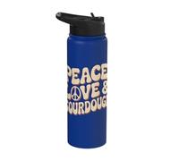 Peace Love Pâtissier au levain Stainless Steel Insulated Water Bottle