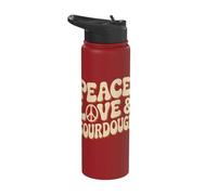 Peace Love Pâtissier au levain Stainless Steel Insulated Water Bottle