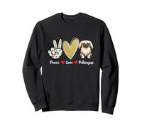 Peace Love Pekingese - Pekinois Mom Peke Dog Mom Dog Dad Sweatshirt