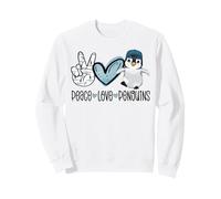 Peace Love Penguins Paix Amour Pingouin Cadeau Pingouins Sweatshirt