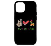 Peace Love Piñata Mexicans Party Cinco de Mayo Fiesta Mexico Coque pour iPhone 12/12 Pro