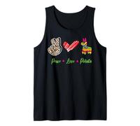 Peace Love Piñata Mexicans Party Cinco de Mayo Fiesta Mexico Débardeur