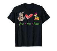 Peace Love Piñata Mexicans Party Cinco de Mayo Fiesta Mexico T-Shirt