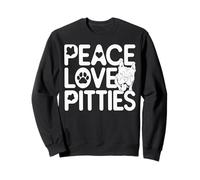 Peace Love Pitties Cute Dog Lover Pitbull Sweatshirt
