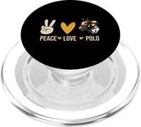 Peace Love Polo Player Horse Rading Sports Horse Rading PopSockets PopGrip pour MagSafe