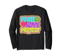 Peace Love Protest, une manifestation et une manifestation pacifiques Manche Longue