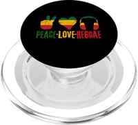 Peace Love Reggae Music Rastafari Roots Rasta Reggae Pride PopSockets PopGrip pour MagSafe