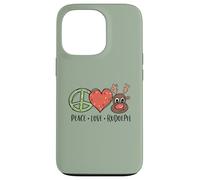 Peace Love & Rudolph Reindeer Christmas Xmas Kids Girls Coque pour iPhone 13 Pro