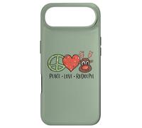 Peace Love & Rudolph Reindeer Christmas Xmas Kids Girls Coque pour iPhone Air