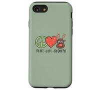Peace Love & Rudolph Reindeer Christmas Xmas Kids Girls Coque pour iPhone SE (2020) / 7/8