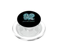 Peace Love Shark Ocean Love with Sea Vibes, Signe de Paix en Forme de cœur PopSockets PopGrip pour MagSafe