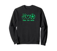 Peace Love Soccer Fan Vêtements Hommes Femmes Enfants Joueurs de Football Sweatshirt