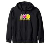 Peace Love Softball For Teen Girls | Peace Love Play Sweat à Capuche
