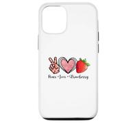Peace Love Strawberry Shirts Farmer Strawberry Lover Fruit Coque pour iPhone 12/12 Pro