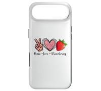 Peace Love Strawberry Shirts Farmer Strawberry Lover Fruit Coque pour iPhone Air